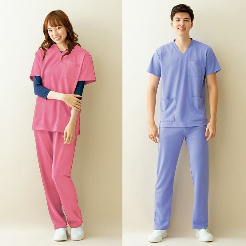 スクラブ+パンツ 上下セット 男女兼用[AZ861412/アイトス]｜介護