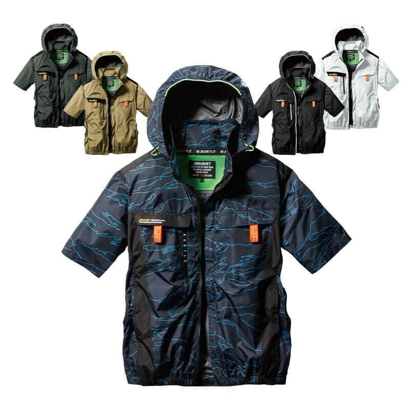 AC半袖ブルゾン(ユニセックス)[バートル/AC2026-15] XXL-3XL｜作業服