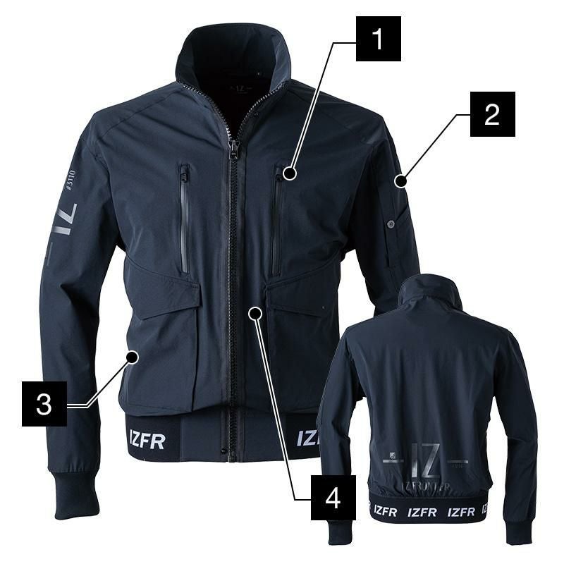リッチライトストレッチワークジャケット[アイズフロンティア/3110] S