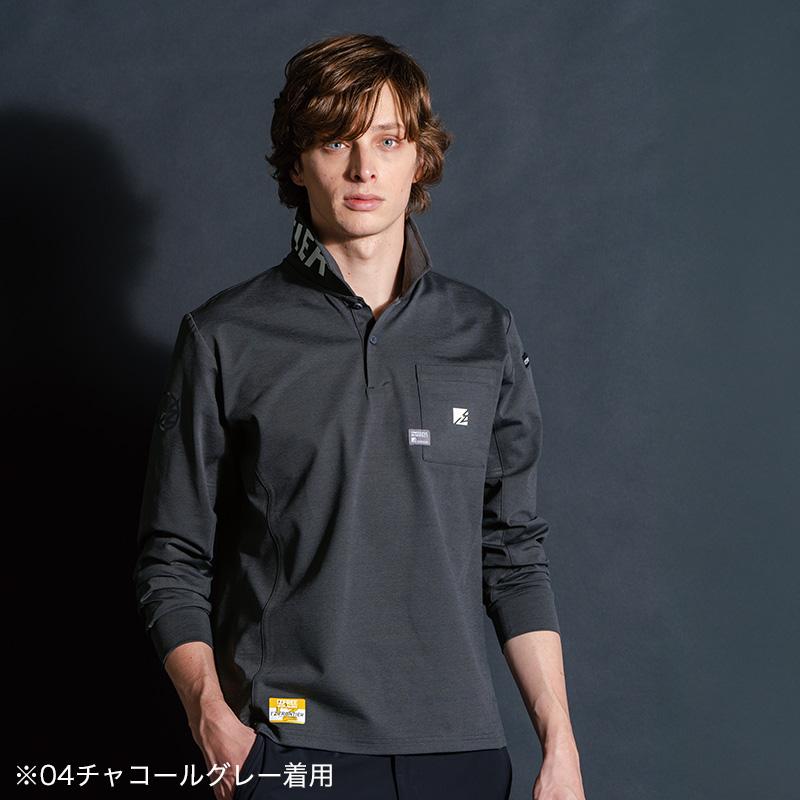 パウダードライストレッチ長袖ポロシャツ｜吸汗速乾・高ストレッチ・UV