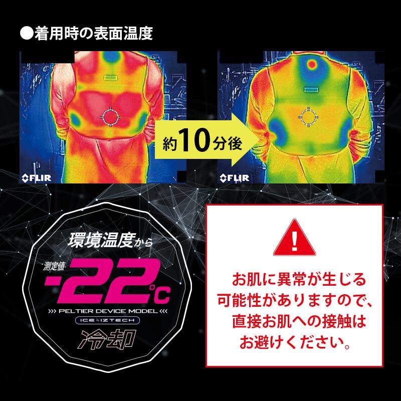冷却ペルチェ専用半袖ポロシャツ+ペルチェデバイス(タイプ3)+