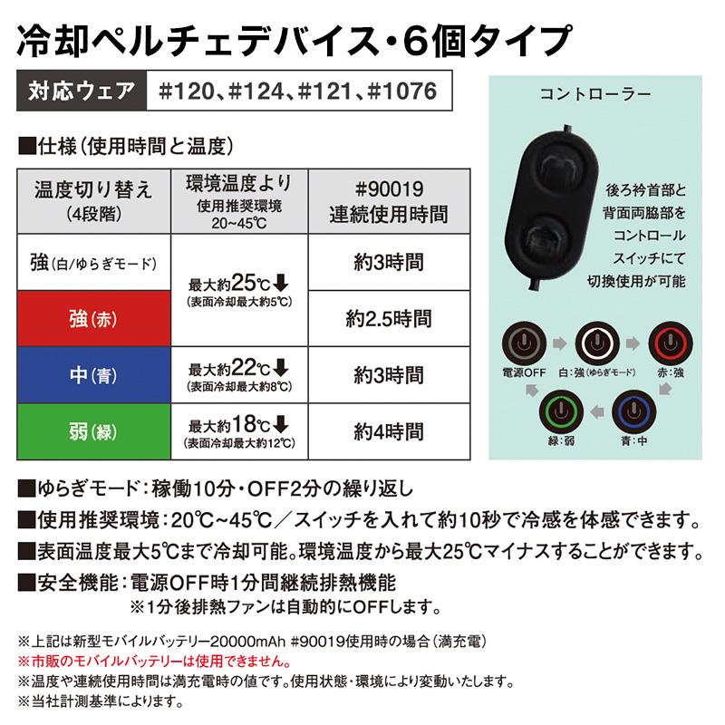 セット販売】冷却ペルチェ専用長袖フリージングコールドジップアップ