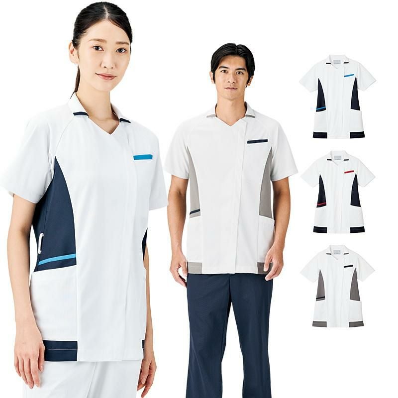 まめきゅん さま専用　Manソフビ服　2着 スクラブ(半袖)[住商モンブラン/MS004-0122] SS-3L | イワキユニフォーム