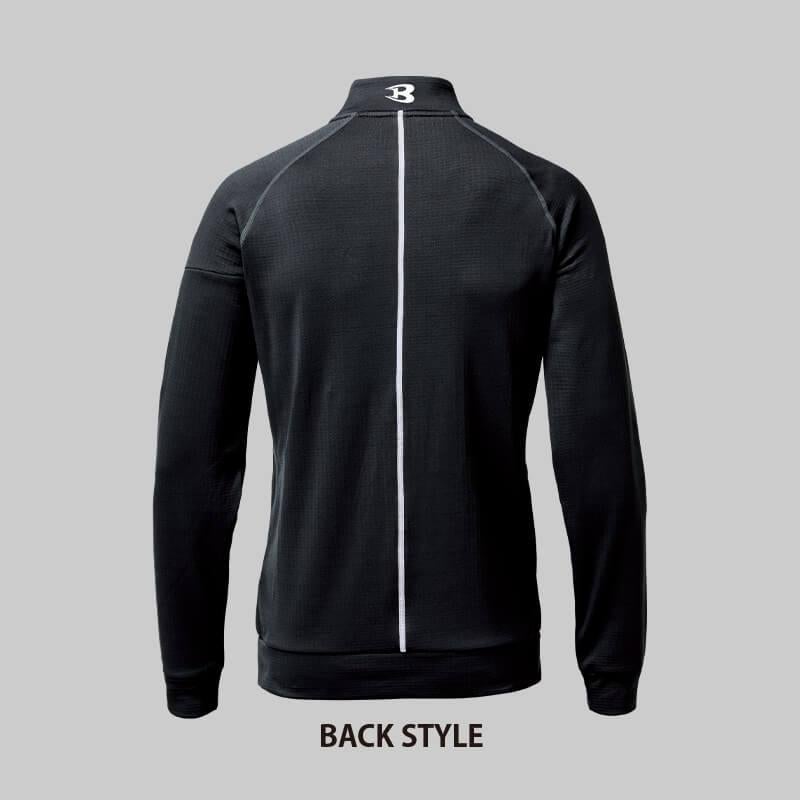 ハーフジップシャツ(ユニセックス)[バートル/4113] M-XL｜作業服・作業