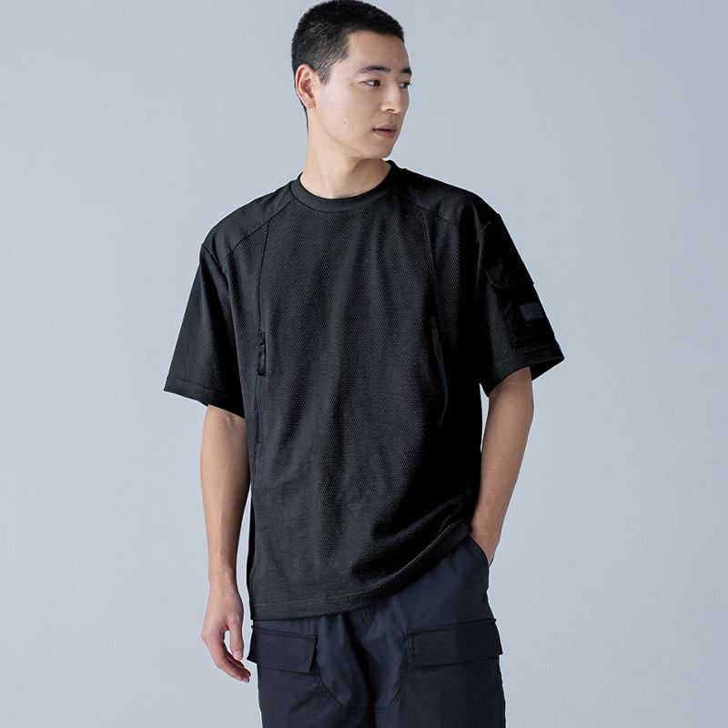 スラントジップショートスリーブTシャツ[TS DESIGN/5545] S-3L｜作業服